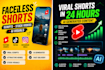 create viral faceless youtube shorts content