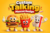 create talking restaurant mascot for your food brand