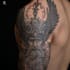 draw blackwork tattoo illustration with dark aesthetic