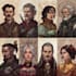 design a dnd party art and group art