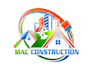 create a modern construction and painting logo design