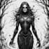 draw horror and gothic line art illustrations