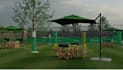 visual sport park facility,multiple tennis courts,  outdoor exhibition rendering