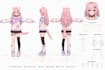 created stylized vrchat character avatar with rig