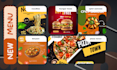 design modern food social media posts