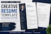 design or redesign a creative resume template cover letter with stationery desig