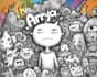 design a unique doodle character  style