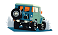 custom automotive poster illustration