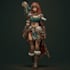 do a unique fantasy game character art