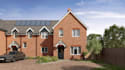 render semi detached residence, UK housing development, allocated parking design