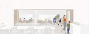 do clean geometric 3d interior rendering and conceptual illustrations