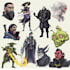 create original concept art character for games and stories