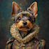 custom royal pet portrait cat portrait, dog portrait
