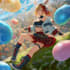 create anime fan art with dramatic action effects