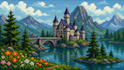 create pixel art background in 72 hours