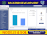 design nodejs backend systems and sql databases