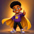 create cute african american mascot character