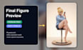 create a custom 3d printable figure from your photo