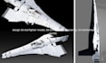 design 3d starfighter model, 3d combat sci fi spaceship, 3d drone model