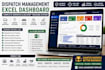 create professional dispatch management excel dashboard
