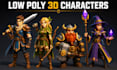 model and rig stylized low poly 3d character for video game assets or animations