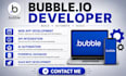 build no code bubble io web app, saas mvp, API  and ai automation
