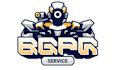design gaming robot computer mascot logo with business