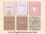 create  canva stationery bundles and aesthetic digital notes