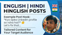 write engaging linkedin posts and write authority content