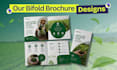 design trifold bifold leaflet, brochure, flyer, and menu