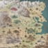 create a detailed dnd fantasy map with kingdoms and cities