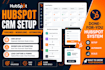 setup hubspot CRM, sales pipeline, workflows, forms and automation