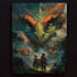 draw fantasy book cover, illustration