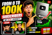 create eye catching youtube thumbnail in 1 hour