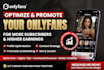 do organic onlyfans promotion and marketing