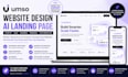 umso website design ai landing page startup saas redesign customization