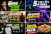 design clean and attractive thumbnails for social media