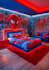 draw colourful wall mural for kids room
