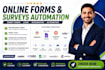 jotform google form cognito tally survey questionnaire with logic, integration