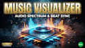 create cinematic music visualizer and audio spectrum video