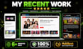 design a professional blogger blogspot website with SEO