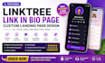 setup linktree link in bio profile setup custom landing page website design