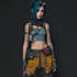 create cyberpunk character art