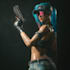 make cyberpunk character art