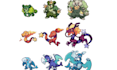 create custom pokemon and fakemon pixel art sprite sheet