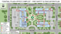 design site plan, map illustration, site map, evacuation plan, fire safety