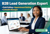 boost b2b lead generation, cold calling VA, appointment setting and linkedin