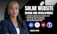 wordpress website design for solar website, contractor, plumbing or construction