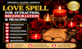 cast a powerful custom love spell for attraction, healing, reconciliation spell