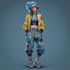 make cyberpunk character art